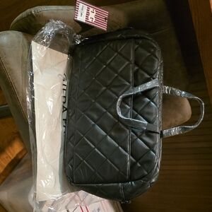 Gilda Paris Black Quilted Travel Tote Bag - Unisex